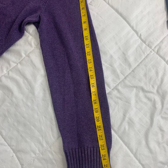 Ralph Lauren Polo Men's 1/3 Zip Cotton Sweater – Purple – XXL - Picture 9 of 15